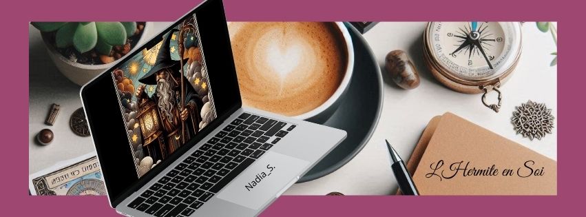 Hermite sur écran d'ordinateur